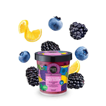 Organic Shop Body Desserts Polishing Body Scrub Blackberry Jam με φρούτα
